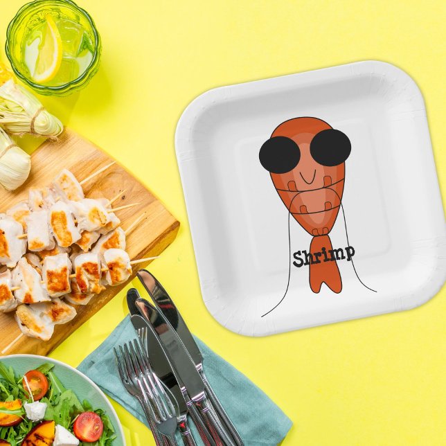 Assiettes En Carton crevettes (Créateur téléchargé)