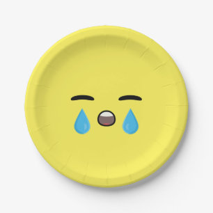 Assiettes En Carton Cri Emoji