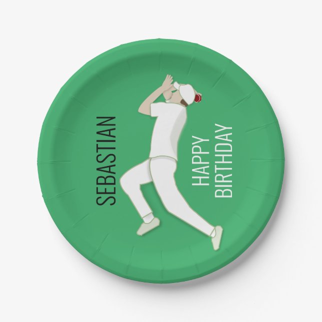 Assiettes En Carton Cricket (Devant)