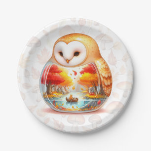 Assiettes En Carton Critère de Wilderness de Whimsy - le hibou -