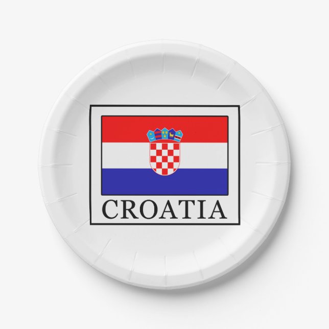 Assiettes En Carton Croatie (Devant)