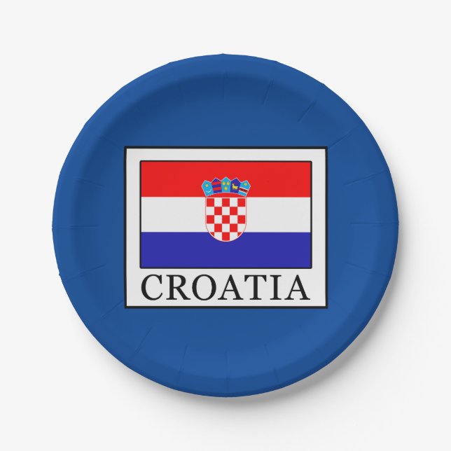 Assiettes En Carton Croatie (Devant)