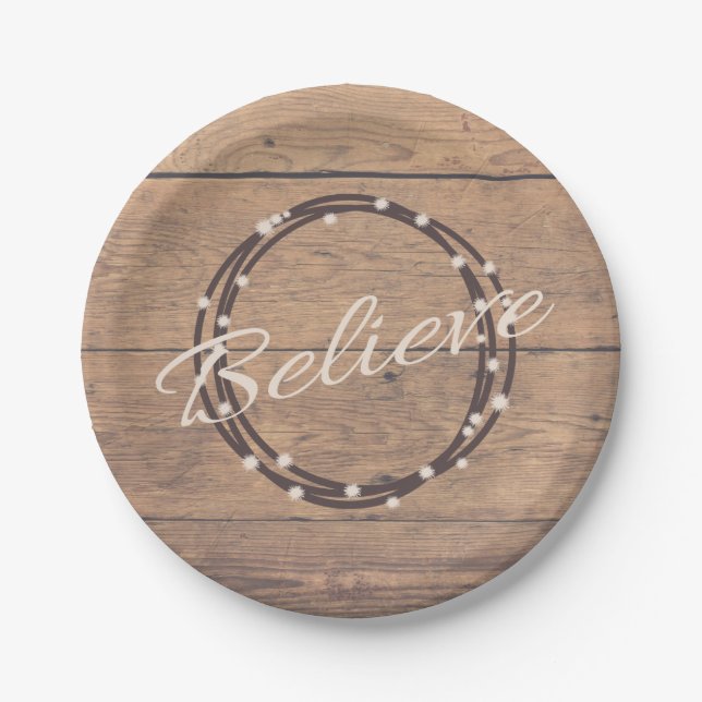 Assiettes En Carton Croire (Devant)