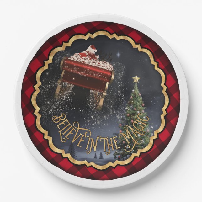 Assiettes En Carton Croyez en les plaques de papier magique (Devant)