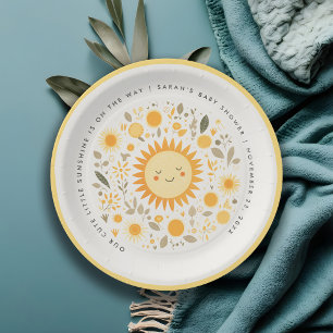 Assiettes En Carton Cuisine Notre Petit Baby shower Soleil Boho