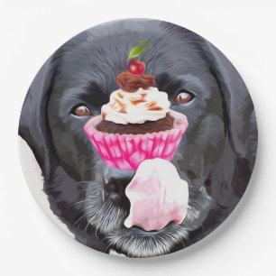 Assiettes En Carton Cupcake - Black Lab
