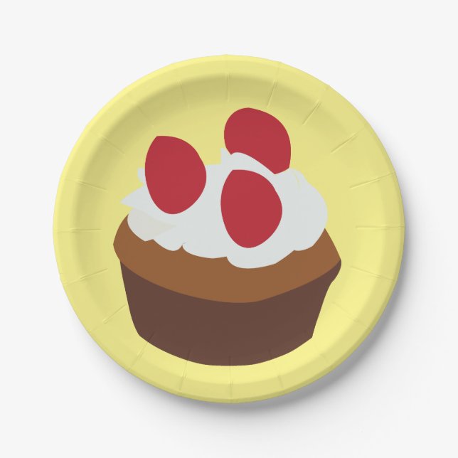 Assiettes En Carton Cupcake Muffin Cupcake (Devant)
