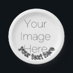 Assiettes En Carton Custom Photo – Personalized text<br><div class="desc">Bring personality and fun to your next celebration with this Custom Photo Paper Plate! Upload one favorite picture and add your own funky text to create a bold, colorful design that’s sure to make guests smile. Perfect for birthdays, graduations, or any party that needs a personal, playful touch. ✨ Features:...</div>