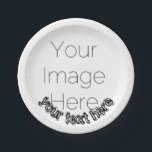 Assiettes En Carton Custom Photo – Personalized text<br><div class="desc">Bring personality and fun to your next celebration with this Custom Photo Paper Plate! Upload one favorite picture and add your own funky text to create a bold, colorful design that’s sure to make guests smile. Perfect for birthdays, graduations, or any party that needs a personal, playful touch. ✨ Features:...</div>