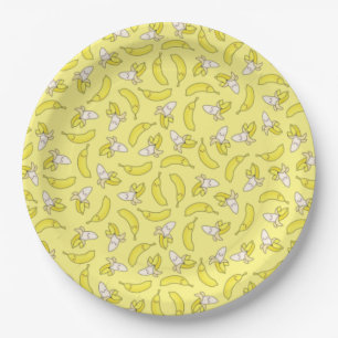 Assiettes En Carton Cute Anniversaire de enfant banane Kawaii