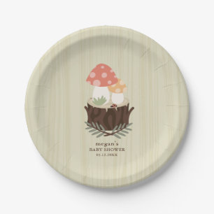 Assiettes En Carton Cute Baby shower de champignons Napkin