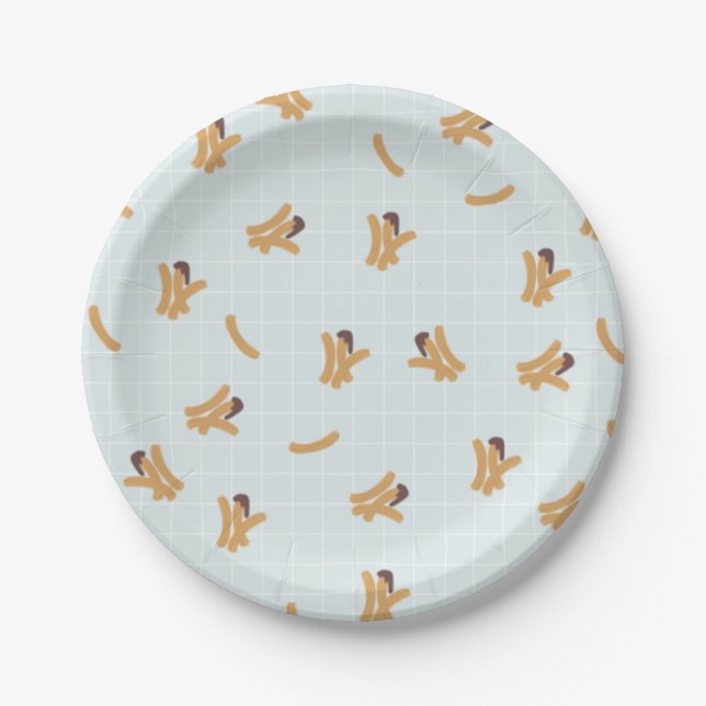 Assiettes En Carton Cute Churros Paper Plates (Devant)