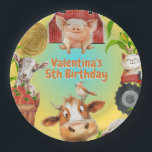 Assiettes En Carton Cute Farm Animaux Colorful Girl Boy Barnyard Party<br><div class="desc">Les animaux de ferme à l'aquarelle sont conçus pour les fêtes d'anniversaire des garçons ou des filles.</div>