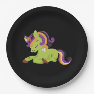 Assiettes En Carton Cute Frankenstein