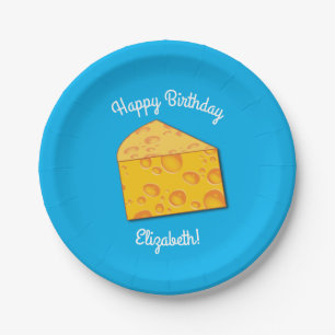 Assiettes En Carton Cute Fromage Wedge Enfants 1er anniversaire fête