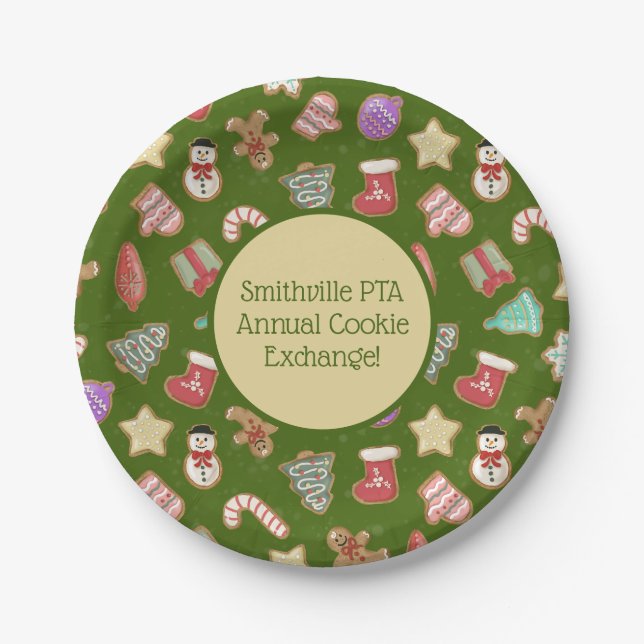 Assiettes En Carton Cute Gingerbread Cookies (Devant)