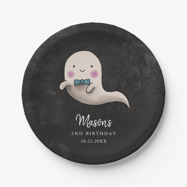 Assiettes En Carton Cute Halloween Bow Cravate Fête d'anniversaire (Devant)