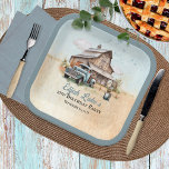 Assiettes En Carton Cute Little Farmer 2e fête d'anniversaire<br><div class="desc">Rustic country grange and pick-up boy 2nd Birthday Fête accessoires à coupler avec notre design d'invitation d'anniversaire "Our mignon petit fermier Is Turning Two!".</div>