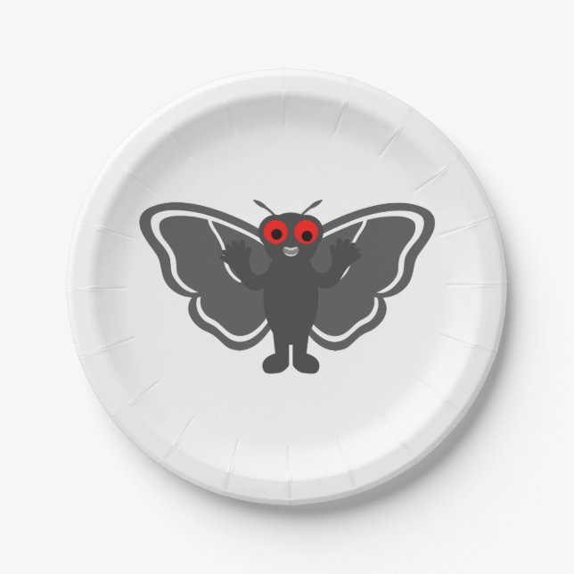 Assiettes En Carton Cute Mothman (Devant)