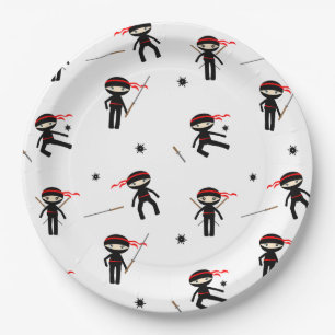 Assiettes En Carton Cute Ninjas