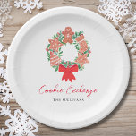 Assiettes En Carton Cute pain d'épices Noël Vacances Échange de cookie<br><div class="desc">Prévoyez-vous un échange de cookies ? Ces mignonnes plaques en papier sont dotées d'une couronne de biscuits festifs à l'aquarelle et d'une typographie de script moderne. Facile à personnaliser. Il y a des invitations et des fournitures de fête correspondantes dans cette collection. Aquarelle originale © Michele Davies.</div>