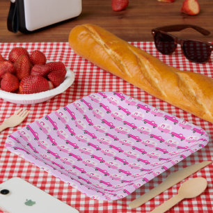 Assiettes En Carton Cute Pink Truck & Trailer RV Adventure