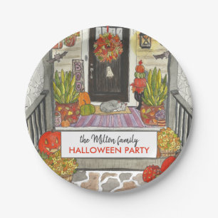 Assiettes En Carton Cute plaque papier Halloween House Party
