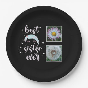 Assiettes En Carton Cute soeur Modèle photo