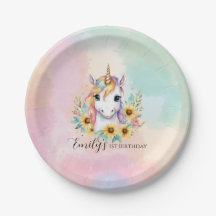 Cute Unicorn Sunflower 1er anniversaire