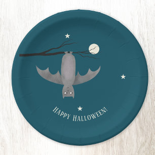 Assiettes En Carton Cute Vampire Bat Halloween