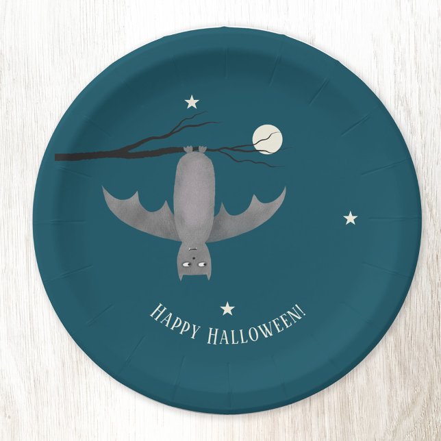 Assiettes En Carton Cute Vampire Bat Halloween (Créateur téléchargé)
