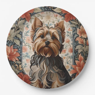 Assiettes En Carton Cute Yorkie Yorkshire Terrier Portrait