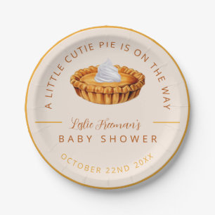 Assiettes En Carton Cutie tarte Thanksgiving Baby showers Plaques