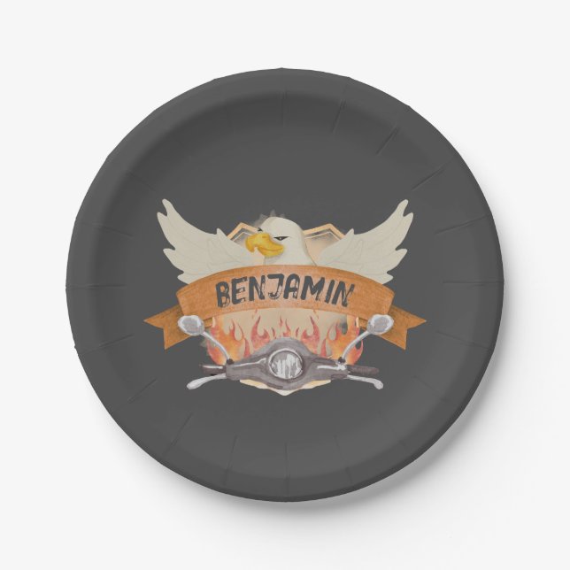 Assiettes En Carton Cycle moteur (Devant)