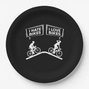 Assiettes En Carton Cycliste I Love Bikes