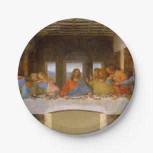 Assiettes En Carton Da Vinci Dernier Supper Fine Art Classic