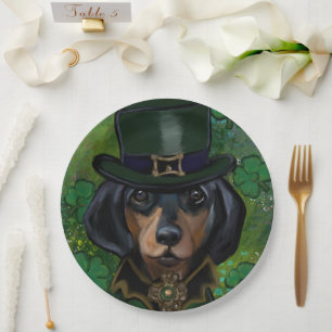 Assiettes En Carton Dachshund 