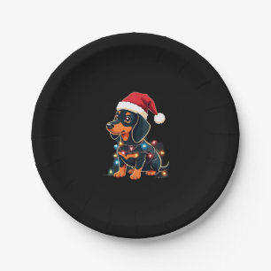 Assiettes En Carton Dachshund illuminations de Noël Noël Noël Noël Noë