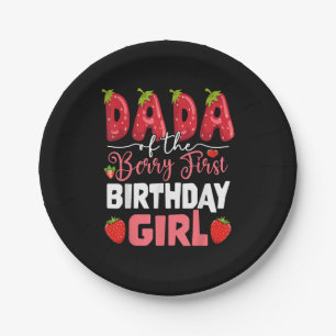 Assiettes En Carton Dada of the Berry Premier anniversaire de Girl Str