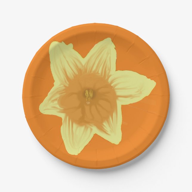 Assiettes En Carton Daffodile (Devant)