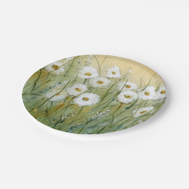 Assiettes En Carton Daisy Spring I (Angle)