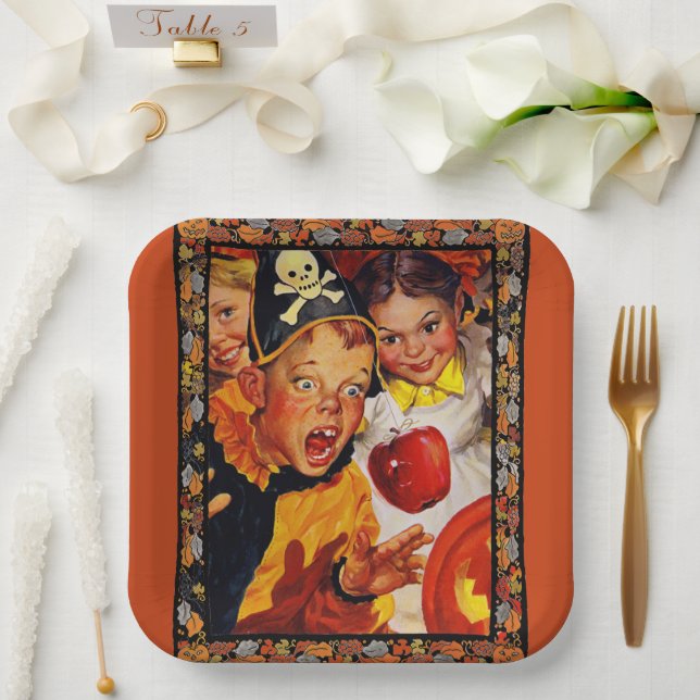 Assiettes En Carton Dangers de la pompe (Mariage)