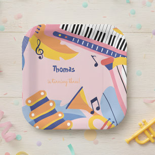 Assiettes En Carton Danse chanter et jouer anniversaire de enfant