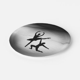 Assiettes En Carton Danse de couple de ballet