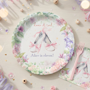 Assiettes En Carton danse et twirl ballerina anniversaire