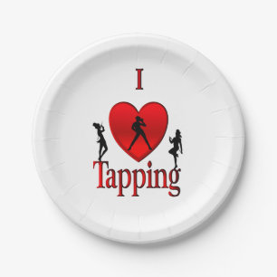 Assiettes En Carton Danse I Heart Tap