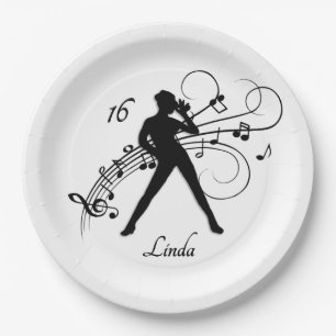 Assiettes En Carton Danse moderne Anniversaire