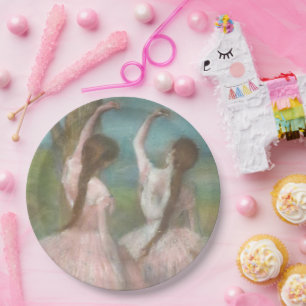 Assiettes En Carton Danseurs en Pink Edgar Degas