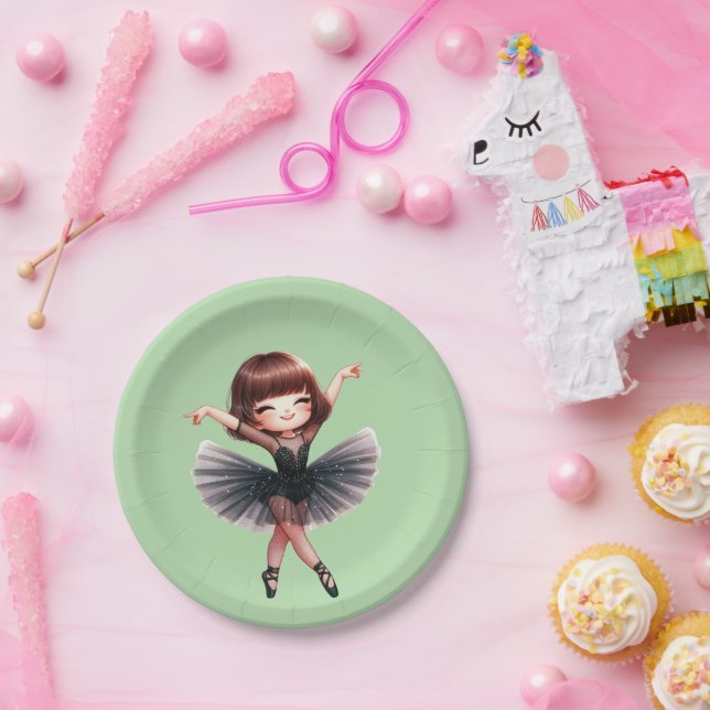 Assiettes En Carton Danseuse de ballet (Fête)