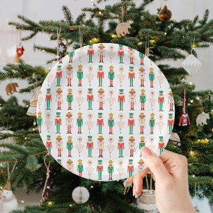 Assiettes En Carton Danseuse de Casse-Noisette de Noël festive 